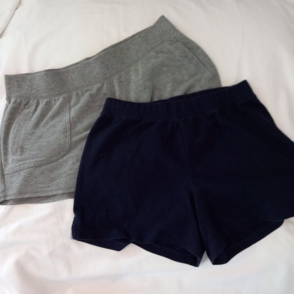 Athletic Work and Fruit of the Loom Sports Shorts Grey XL and Blue L Women